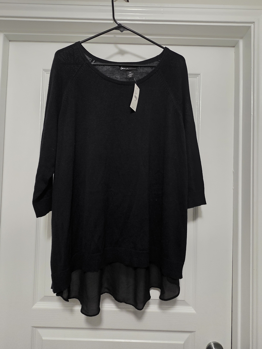 Lane Bryant Black Tunic Top
